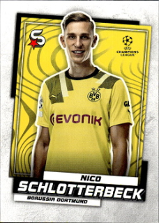 Nico Schlotterbeck Borussia Dortmund Topps UEFA Football Superstars 2022/23 #106
