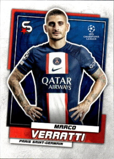 Marco Verratti Paris Saint-Germain Topps UEFA Football Superstars 2022/23 #133