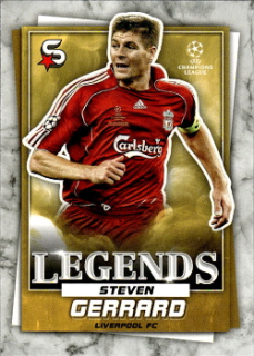 Steven Gerrard Liverpool Topps UEFA Football Superstars 2022/23 Legends #191
