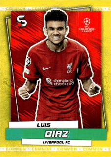Luis Diaz Liverpool Topps UEFA Football Superstars 2022/23 Common Yellow #17