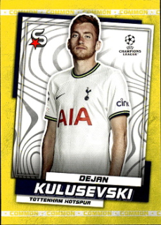 Dejan Kulusevski Tottenham Hotspur Topps UEFA Football Superstars 2022/23 Common Yellow #33