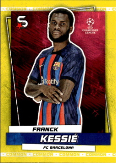 Franck Kessie FC Barcelona Topps UEFA Football Superstars 2022/23 Common Yellow #50