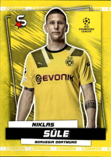 Niklas Sule Borussia Dortmund Topps UEFA Football Superstars 2022/23 Common Yellow #105