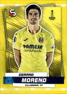 Gerard Moreno Villarreal Topps UEFA Football Superstars 2022/23 Common Yellow #189
