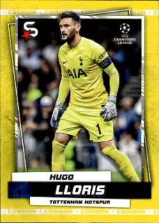 Hugo Lloris Tottenham Hotspur Topps UEFA Football Superstars 2022/23 Variations Common Yellow Action #29