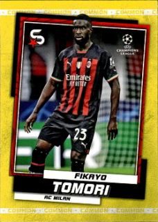 Fikayo Tomori A.C. Milan Topps UEFA Football Superstars 2022/23 Variations Common Yellow Action #69
