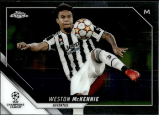 Weston McKennie Juventus FC Topps UEFA Champions League Chrome 2021/22 #175