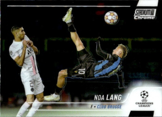 Noa Lang Club Brugge Topps Stadium Club Chrome UEFA Champions League 2021/22 #65