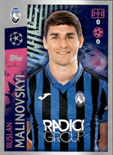 Ruslan Malinovskyi Atalanta BC samolepka UEFA Champions League 2019/20 #16