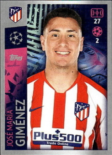 Jose Maria Gimenez Atletico Madrid samolepka UEFA Champions League 2019/20 #30