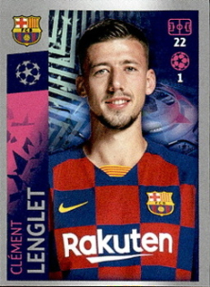 Clement Lenglet FC Barcelona samolepka UEFA Champions League 2019/20 #46