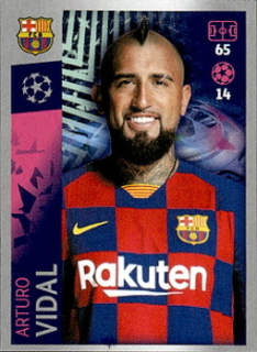 Arturo Vidal FC Barcelona samolepka UEFA Champions League 2019/20 #52