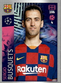 Sergio Busquets FC Barcelona samolepka UEFA Champions League 2019/20 #53