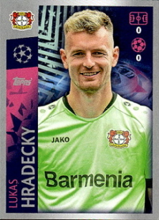 Lukas Hradecky Bayer 04 Leverkusen samolepka UEFA Champions League 2019/20 #64