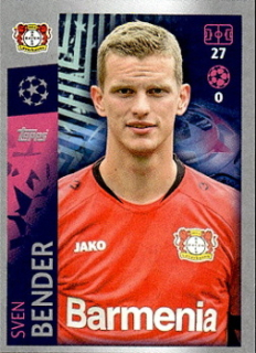 Sven Bender Bayer 04 Leverkusen samolepka UEFA Champions League 2019/20 #66