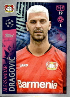 Aleksandar Dragovic Bayer 04 Leverkusen samolepka UEFA Champions League 2019/20 #68