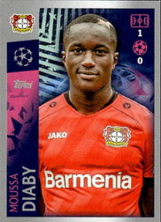 Moussa Diaby Bayer 04 Leverkusen samolepka UEFA Champions League 2019/20 #73