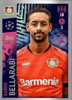 Karim Bellarabi Bayer 04 Leverkusen samolepka UEFA Champions League 2019/20 #74