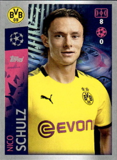 Nico Schulz Borussia Dortmund samolepka UEFA Champions League 2019/20 #122