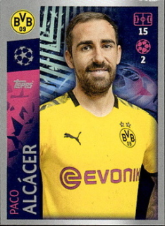Paco Alcacer Borussia Dortmund samolepka UEFA Champions League 2019/20 #136