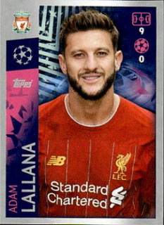 Adam Lallana Liverpool samolepka UEFA Champions League 2019/20 #284