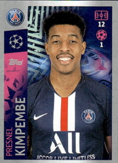 Presnel Kimpembe Paris Saint-Germain samolepka UEFA Champions League 2019/20 #369