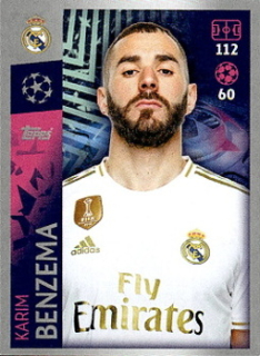 Karim Benzema Real Madrid samolepka UEFA Champions League 2019/20 #401