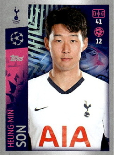 Heung-Min Son Tottenham Hotspur samolepka UEFA Champions League 2019/20 #458