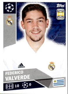 Federico Valverde RC Real Madrid samolepka UEFA Champions League 2020/21 #RMA10