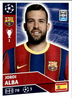 Jordi Alba FC Barcelona samolepka UEFA Champions League 2020/21 #BAR07