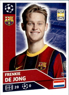 Frenkie de Jong FC Barcelona samolepka UEFA Champions League 2020/21 #BAR10