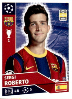Sergi Roberto FC Barcelona samolepka UEFA Champions League 2020/21 #BAR11