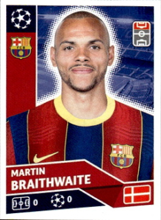 Martin Braithwaite FC Barcelona samolepka UEFA Champions League 2020/21 #BAR13