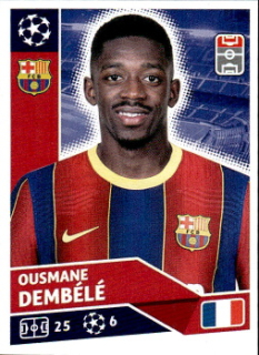 Ousmane Dembele FC Barcelona samolepka UEFA Champions League 2020/21 #BAR14