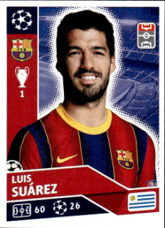 Luis Suarez FC Barcelona samolepka UEFA Champions League 2020/21 #BAR17