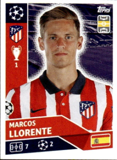 Marcos Llorente Atletico Madrid samolepka UEFA Champions League 2020/21 #ATM11