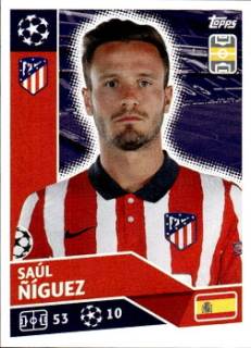 Saul Niguez Atletico Madrid samolepka UEFA Champions League 2020/21 #ATM12