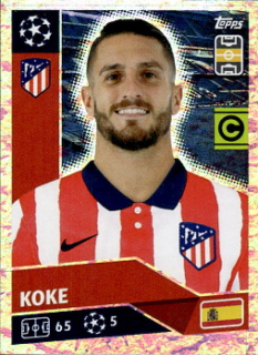 Koke Atletico Madrid samolepka UEFA Champions League 2020/21 #ATM13