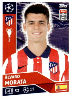 Alvaro Morata Atletico Madrid samolepka UEFA Champions League 2020/21 #ATM17