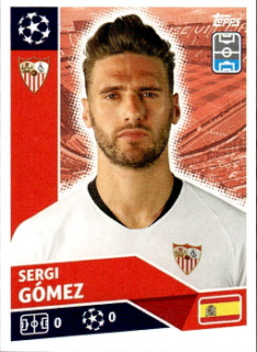 Sergi Gomez Sevilla FC samolepka UEFA Champions League 2020/21 #SEV06