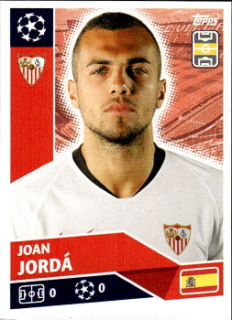 Joan Jorda Sevilla FC samolepka UEFA Champions League 2020/21 #SEV11