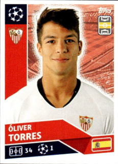 Oliver Torres Sevilla FC samolepka UEFA Champions League 2020/21 #SEV14