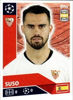 Suso Sevilla FC samolepka UEFA Champions League 2020/21 #SEV15
