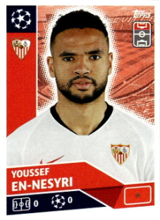 Youssef En-Nesyri Sevilla FC samolepka UEFA Champions League 2020/21 #SEV16