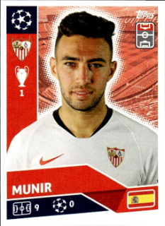 Munir Sevilla FC samolepka UEFA Champions League 2020/21 #SEV17