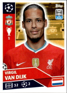 Virgil van Dijk Liverpool samolepka UEFA Champions League 2020/21 #LIV06
