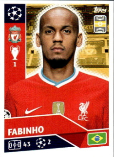 Fabinho Liverpool samolepka UEFA Champions League 2020/21 #LIV09