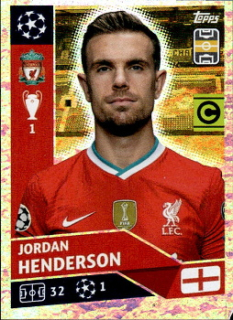 Jordan Henderson (Captain) Liverpool samolepka UEFA Champions League 2020/21 #LIV10