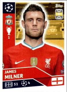 James Milner Liverpool samolepka UEFA Champions League 2020/21 #LIV11