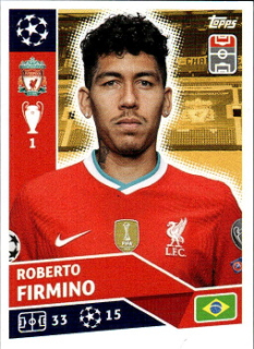 Roberto Firmino Liverpool samolepka UEFA Champions League 2020/21 #LIV18